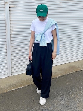 「ODORATA（オドラタ）のアイテム」を使った、mikiteeさん（レディース・166cm）の春コーディネート