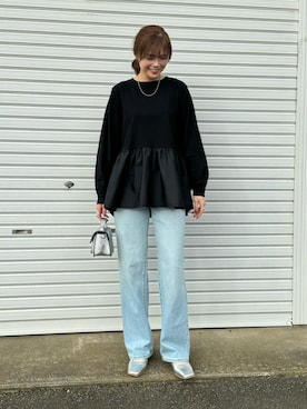 「cava cava（サヴァサヴァ）のアイテム（シューズ）」を使った、mikiteeさん（レディース・166cm）の秋コーディネート
