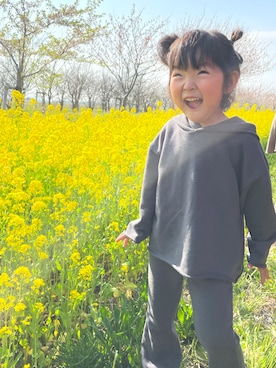 「アイテム（トップス）」を使った、ぽみさん（キッズ・90cm）の秋コーディネート