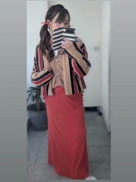 「AMERICAN HOLIC（アメリカンホリック）のアイテム」を使った、nさん（レディース・157cm）の秋コーディネート