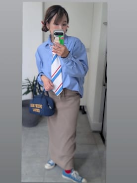 「CIAOPANIC TYPY（チャオパニックティピー）のアイテム（ボストンバッグ）」を使った、nさん（レディース・157cm）の夏コーディネート