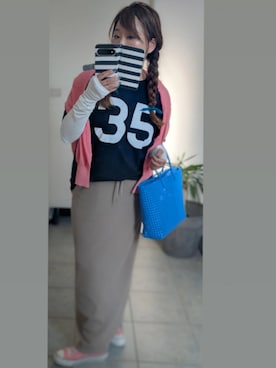 「Pierrot（ピエロ）のアイテム」を使った、nさん（レディース・157cm）の夏コーディネート