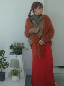 nさん（レディース・156cm）の冬コーディネート