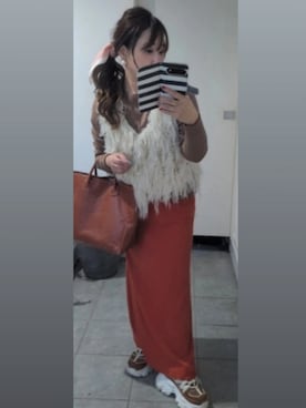 「厚底スニーカー」｜nさん（レディース・157cm）の秋コーディネート