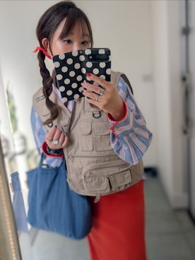 「アウトドアミックス」｜nさん（レディース・157cm）の春コーディネート