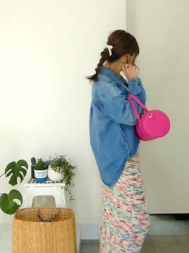 「CIAOPANIC TYPY（チャオパニックティピー）のアイテム（デニムジャケット）」を使った、nさん（レディース・158cm）の春コーディネート