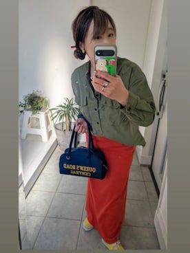 「CIAOPANIC TYPY（チャオパニックティピー）のアイテム（ボストンバッグ）」を使った、nさん（レディース・157cm）の春コーディネート