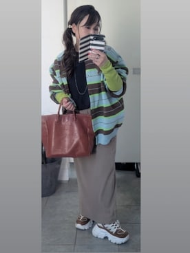 「厚底スニーカー」｜nさん（レディース・157cm）の秋コーディネート