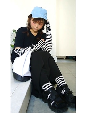 「harmonie（アルモニ）のアイテム」を使った、nさん（レディース・158cm）の夏コーディネート