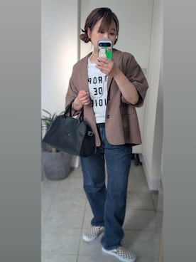 「FORK&SPOON（フォークアンドスプーン）のアイテム」を使った、nさん（レディース・157cm）の春コーディネート