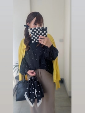 「スカーフアレンジ」｜nさん（レディース・157cm）の春コーディネート