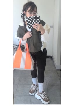 「etsinta（エシンタ）のアイテム」を使った、nさん（レディース・157cm）の春コーディネート
