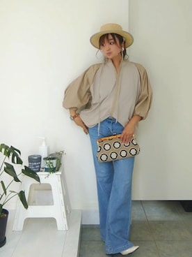 nさん（レディース・158cm）の夏コーディネート