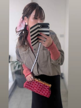 「アイテム（財布/小物）」を使った、nさん（レディース・157cm）の秋コーディネート