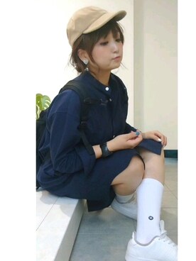 「PAULOWNIA（ポロウニア）のアイテム」を使った、nさん（レディース・158cm）の秋コーディネート