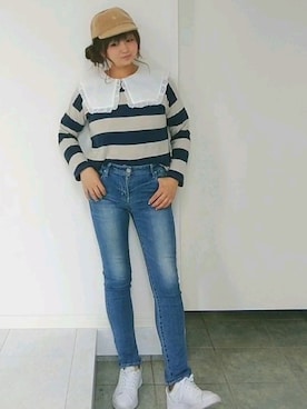 nさん（レディース・158cm）の夏コーディネート