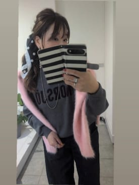 「アイテム（バンダナ/スカーフ）」を使った、nさん（レディース・157cm）の秋コーディネート