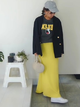 「RODEO CROWNS WIDE BOWL（ロデオクラウンズワイドボウル）のアイテム（その他アウター）」を使った、nさん（レディース・158cm）の秋コーディネート