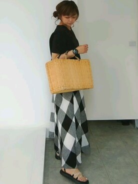 nさん（レディース・158cm）の夏コーディネート