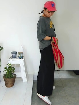 「AMERICAN HOLIC（アメリカンホリック）のアイテム」を使った、nさん（レディース・158cm）の夏コーディネート