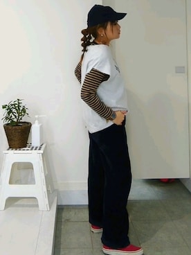 「コーデュロイキャップ」｜nさん（レディース・158cm）の冬コーディネート