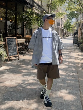 「GAP（ギャップ）のアイテム」を使った、☆m(@s@)shi★さん（メンズ・168cm）の秋コーディネート