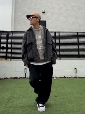 「アイテム（スウェットパンツ）」を使った、☆m(@s@)shi★さん（メンズ・168cm）の冬コーディネート