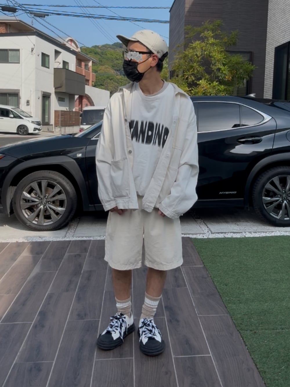 Supreme レッドショートパンツとホワイトキャップセット 【ぽんひで様