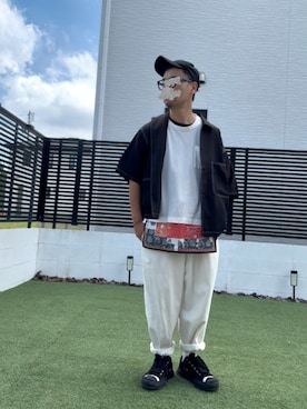 「Starting Over（スターティングオーバー）のアイテム」を使った、☆m(@s@)shi★さん（メンズ・168cm）の夏コーディネート