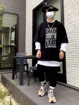 「NANO universe（ナノユニバース）のアイテム（スウェットパンツ）」を使った、☆m(@s@)shi★さん（メンズ・168cm）の秋コーディネート