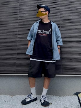 「Starting Over（スターティングオーバー）のアイテム」を使った、☆m(@s@)shi★さん（メンズ・168cm）の夏コーディネート