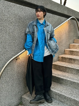 「Soierie（ソワリー）のアイテム（ネックレス）」を使った、KellyLeeさん（レディース・166cm）の春コーディネート