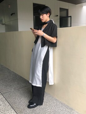 「MEIER.Q（マイヤーキュー）のアイテム（ジャケット/アウター）」を使った、KellyLeeさん（レディース・166cm）の夏コーディネート