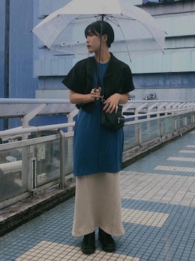 「Dr. Martens（ドクターマーチン）のレディース Dr.Martens ドクターマーチン 1460 W PASCAL 8 EYE BOOT パスカル 8アイレットブーツ 13512006 BLACK VIRGINIA（ブーツ）」を使った、KellyLeeさん（レディース・166cm）の冬コーディネート