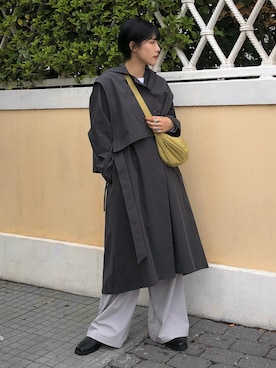 「ITEMS URBANRESEARCH（アイテムズ アーバンリサーチ）のアイテム（その他アウター）」を使った、KellyLeeさん（レディース・166cm）の冬コーディネート