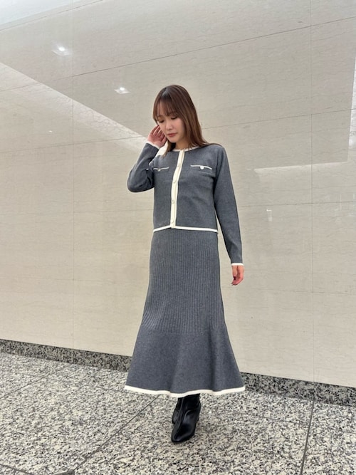 ◇フォルムノーカラーロングコート（ノーカラーコート）｜NATURAL