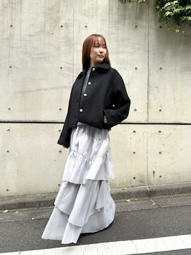 「NATURAL BEAUTY BASIC（ナチュラルビューティーベーシック）のアイテム（スカート）」を使った、NATURAL BEAUTY BASICさん（レディース・154cm）の秋コーディネート