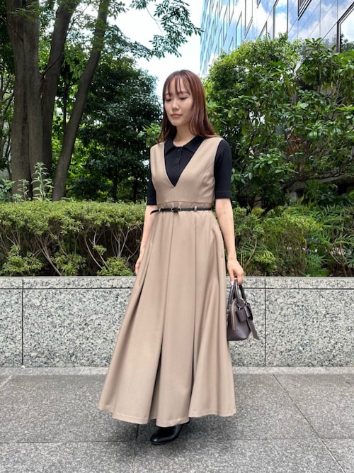 セール】◇ベルテッドタックジャンスカ（ジャンパースカート