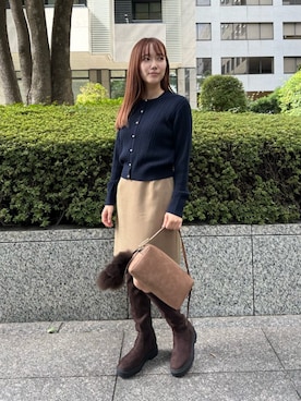 「アイテム（チャーム）」を使った、NATURAL BEAUTY BASICさん（レディース・154cm）の秋コーディネート