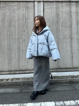 「アイテム（ダウンジャケット/コート）」を使った、NATURAL BEAUTY BASICさん（レディース・154cm）の秋コーディネート