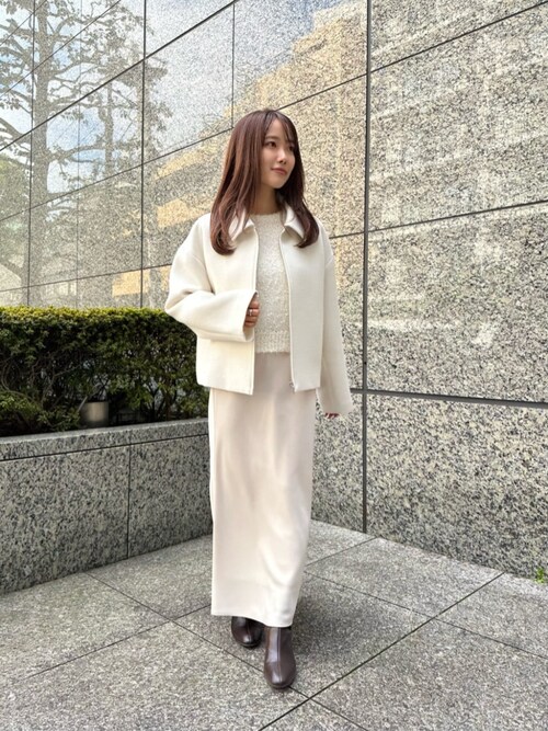 ◇【Oggi掲載】＜朝比奈 彩さんコラボ＞ステンカラージップブルゾン