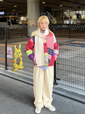 「BATONER（バトナー）のアイテム」を使った、箕山さん（レディース・165cm）の秋コーディネート