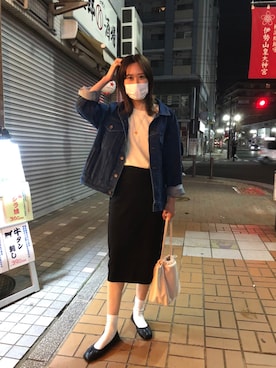 「YANUK（ヤヌーク）のアイテム（ジャケット/アウター）」を使った、Natsuさん（レディース・164cm）の秋コーディネート