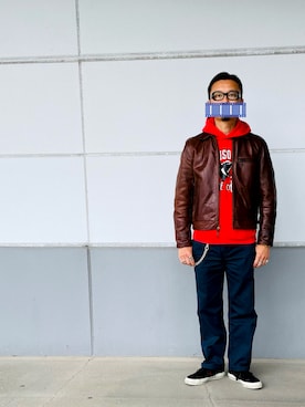 「アイテム（リング）」を使った、matsuさん（メンズ・174cm・50代）の秋コーディネート