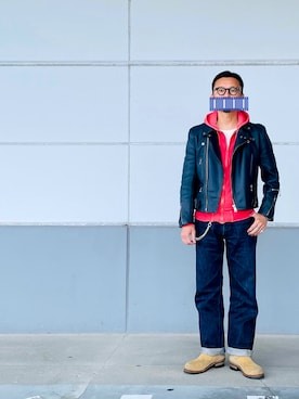 「アイテム（アナログ腕時計）」を使った、matsuさん（メンズ・174cm）の秋コーディネート