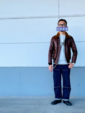 「アイテム（アナログ腕時計）」を使った、matsuさん（メンズ・174cm）の冬コーディネート