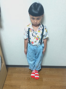 「McDonalds（マクドナルド）のアイテム」を使った、sさん（キッズ・100cm）の夏コーディネート