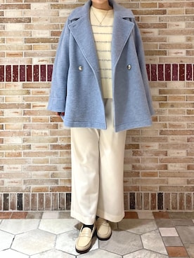 「STRAWBERRY-FIELDS（ストロベリーフィールズ）のアイテム（パンツ）」を使った、STRAWBERRY-FIELDSさん（レディース・158cm）の秋コーディネート