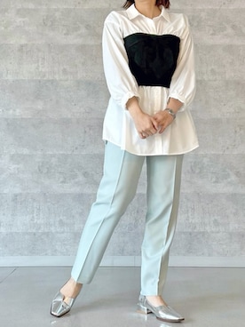 「タックイン」｜STRAWBERRY-FIELDSさん（レディース・154cm）の冬コーディネート