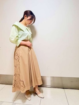 「STRAWBERRY-FIELDS（ストロベリーフィールズ）のアイテム」を使った、STRAWBERRY-FIELDSさん（レディース・159cm）の春コーディネート